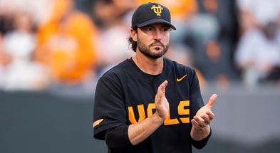 Tony Vitello. Credit: © Brianna Paciorka/News Sentinel / USA TODAY NETWORK via Imagn Images