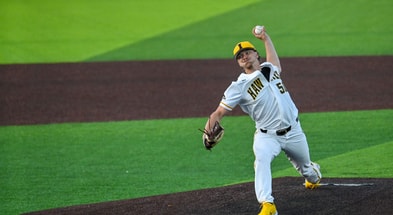 The Hawkeyes tied the Beavers in Sunday's series finale. (Photo by Dennis Scheidt)