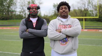 Cincere Johnson and Jamir Perez by Mick Walker -- Lettermen Row --