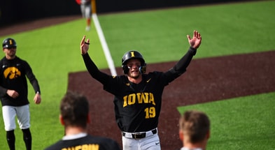 The Hawkeyes could be without Ben Wilmes going into the postseason. (Photo by Dennis Scheidt)