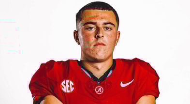 Alabama punter Alex Asparuhov