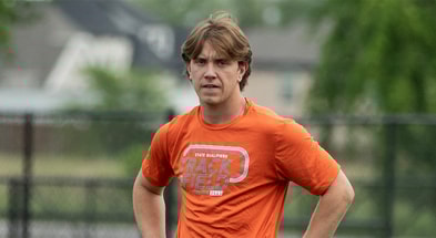 Bowe Bentley at spring practice
