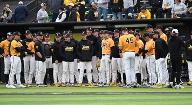 The Hawkeyes were swept by Oregon to end the regular season. (Photo by Dennis Scheidt)