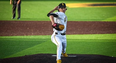 Cade Obermueller led the way for Iowa earning First Team All-Big Ten honors. (Photo by Dennis Scheidt)