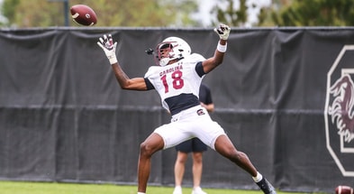 South Carolina WR Brian Rowe during spring practice (Photo: Katie Dugan | GamecockCentral.com)