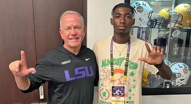 LSU WR commit Kenny Darby is set to visit Alabama this weekend
