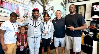 NC OL JB Shabazz during a visit to South Carolina (Photo: JB Shabazz | X)