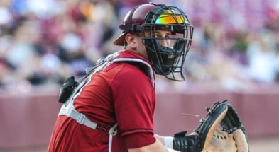 South Carolina baseball catcher Max Kaufer. Photo by: Katie Dugan | GamecockCentral