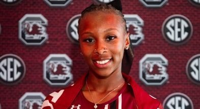 New South Carolina sprinter Alexis Brown. Photo Credit: South Carolina Athletics | @GamecockTrack on Twitter/X
