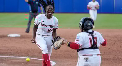 Texas Tech pitcher NiJaree Canady at the 2025 WCWS