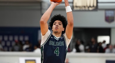Oakland Soldiers’ Tyran Stokes (4) shoots a free throw during a game at Nike EYBL at the Memphis Sports & Events Center on Saturday, May 17, 2025 | Chris Day/The Commercial Appeal / USA TODAY NETWORK via Imagn Images