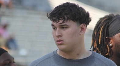 2027 OL Maxwell Hiller during a visit to South Carolina (Photo: Chris Clark | GamecockCentral.com)