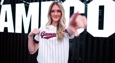 South Carolina softball transfer portal commitment Emma Friedel. Photo credit: Emma Friedel | @emmagfriedel on Twitter/X