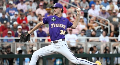 NCAA Baseball: College World Series-Arkansas v LSU