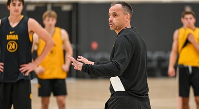 Ben McCollum is leading the new look Iowa men's basketball program. (Photo by Dennis Scheidt)