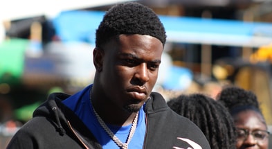 Heze Kent arriving at Florida State for his official visit (Matt LaSerre:Warchant)
