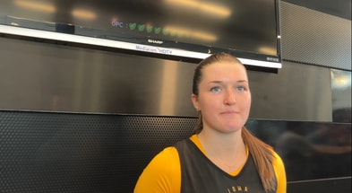 Taylor Stremlow is excited for her sophomore year at Iowa. (Photo by Kyle Huesmann)