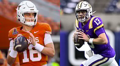 Texas QB Arch Manning and LSU QB Garrett Nussmeier