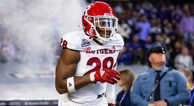Rutgers linebacker Dariel Djabome in the 2024 Rate Bowl.