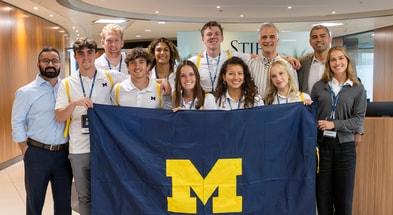 Charlie May Michigan athletics london trip