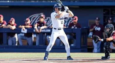 The Hawkeyes landed a commitment from DBU outfielder Joey Nerat. (Photo by DBU Athletics)