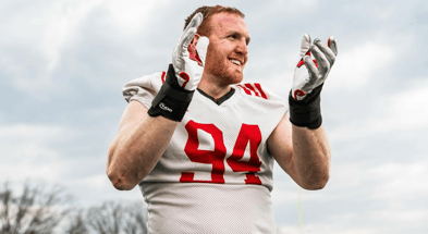 Bradley Weaver during Rutgers Football spring practice