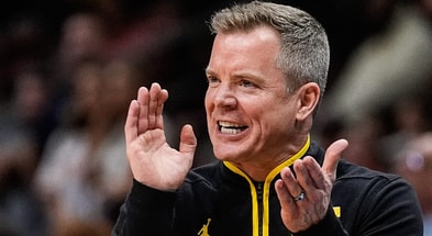 Michigan head coach Dusty May is hitting the recruiting trail hard. Junfu Han | USA TODAY NETWORK via Imagn Images