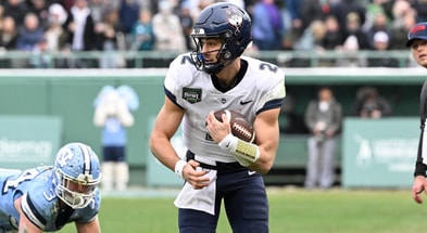 UConn QB Joe Fagnano in the 2024 Fenway Bowl