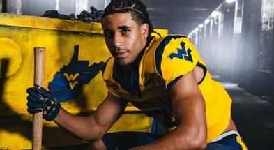 2026 wide receiver Malachi Thompson on his West Virginia official visit