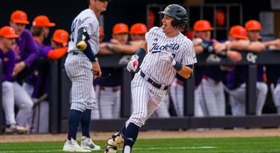Georgia Tech's Kyle Lodise homers at the ACC Tournament