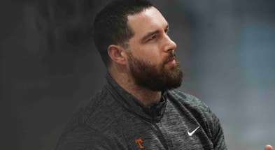 (Caitie McMekin/News Sentinel / USA TODAY NETWORK via Imagn Images) Garrett Medenwald, director of men‚Äôs basketball sports performance, during Tennessee Basketball media day, at Thompson-Boling Arena at Food City Center, Thursday, Oct. 10, 2024.