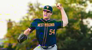 West Virginia pitcher Griffin Kirn