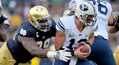 Notre Dame defensive end Kapron Lewis-Moore
