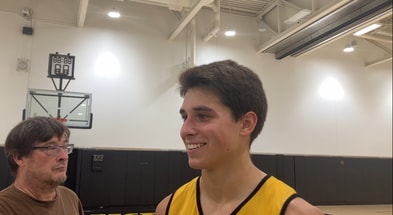 Peyton McCollum spoke to the media on Tuesday. (Photo by Kyle Huesmann)