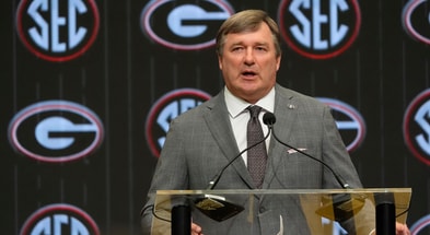 Georgia head coach Kirby Smart at SEC Media Days