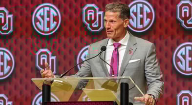 Oklahoma coach Brent Venables at SEC Media Days