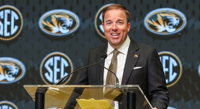Missouri coach Eli Drinkwitz at SEC Media Days