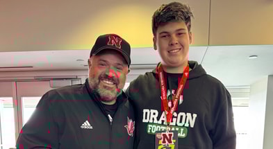 2027 OL Tristan Dare at Nebraska with Matt Rhule