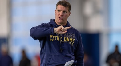 Notre Dame defensive coordinator Chris Ash