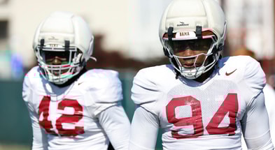Alabama defenders Yhonzae Pierre and Edric Hill
