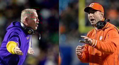 Brian Kelly, LSU. Dabo Swinney, Clemson