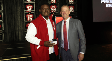 Alabama's Jah-Marien Latham and Kalen DeBoer