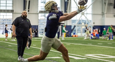 Notre Dame tight end Eli Raridon