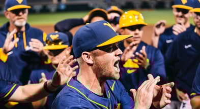 West Virginia head baseball coach Steve Sabins