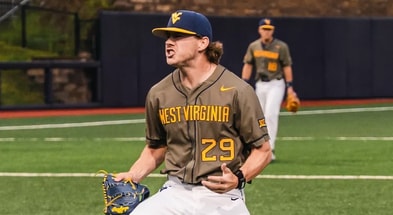West Virginia right-handed pitcher Reese Bassinger