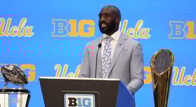 UCLA head coach DeShaun Foster