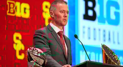 USC head coach Lincoln Riley at Big Ten Media Days 2025