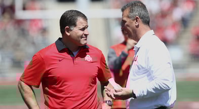 Greg Schiano and Urban Meyer, both at Ohio State