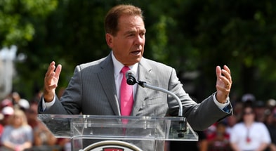 Former Alabama coach Nick Saban