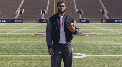 Notre Dame freshman defensive lineman Christopher Burgess Jr.